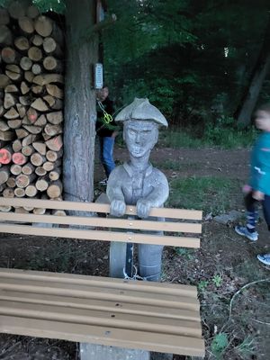 ... mit einem urigen Gesellen ...