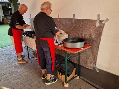 ... um nach dem Abtropfen ...