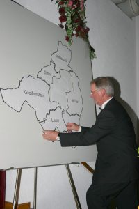 Zum Abschluss eines jeden mitgebrachten Programmpunktes wurde die Karte der umliegenden Gemeinden von Ehringshausen ergänzt.